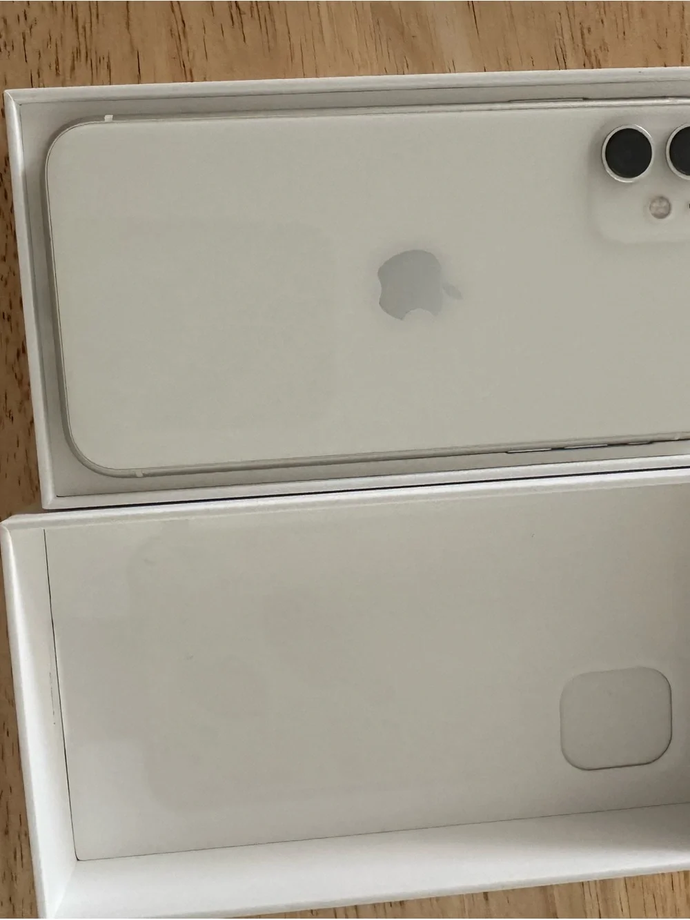 Tablet box with Apple logo